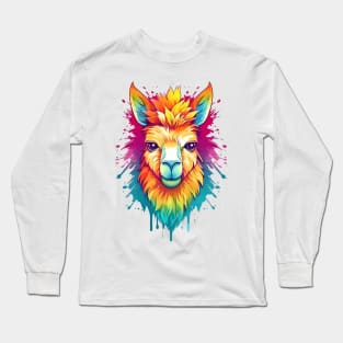 Rainbow Llama Long Sleeve T-Shirt